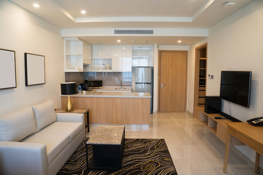 Extended-stay hotel suite